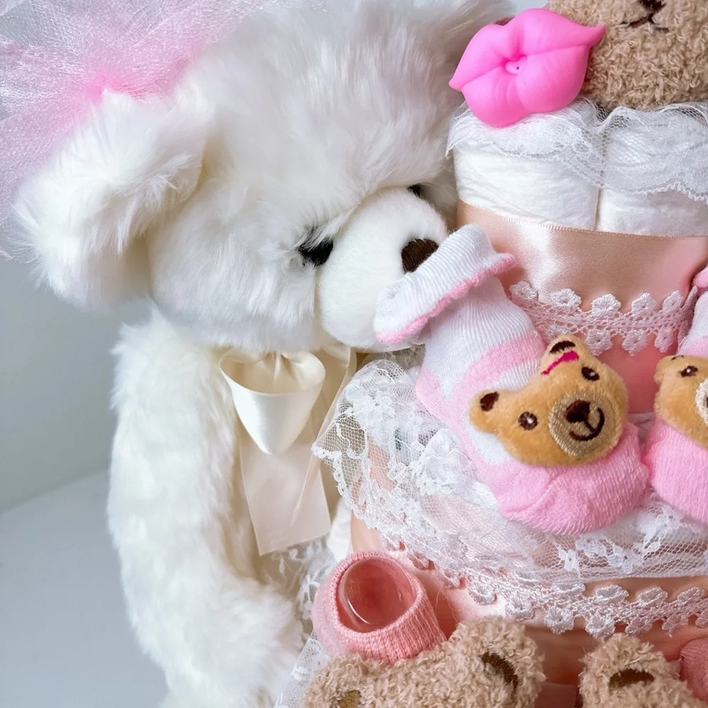 Baby Bear Diaper Cake, Baby Shower Gift